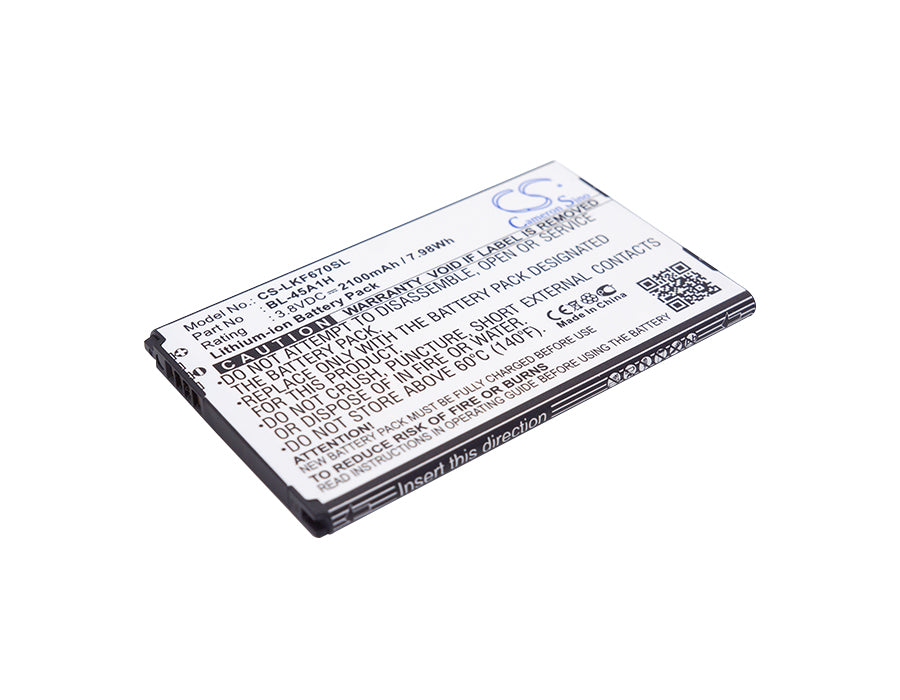 3.8V 2100mAh/7.98Wh Li-ion Mobile/SmartPhone Battery for LG