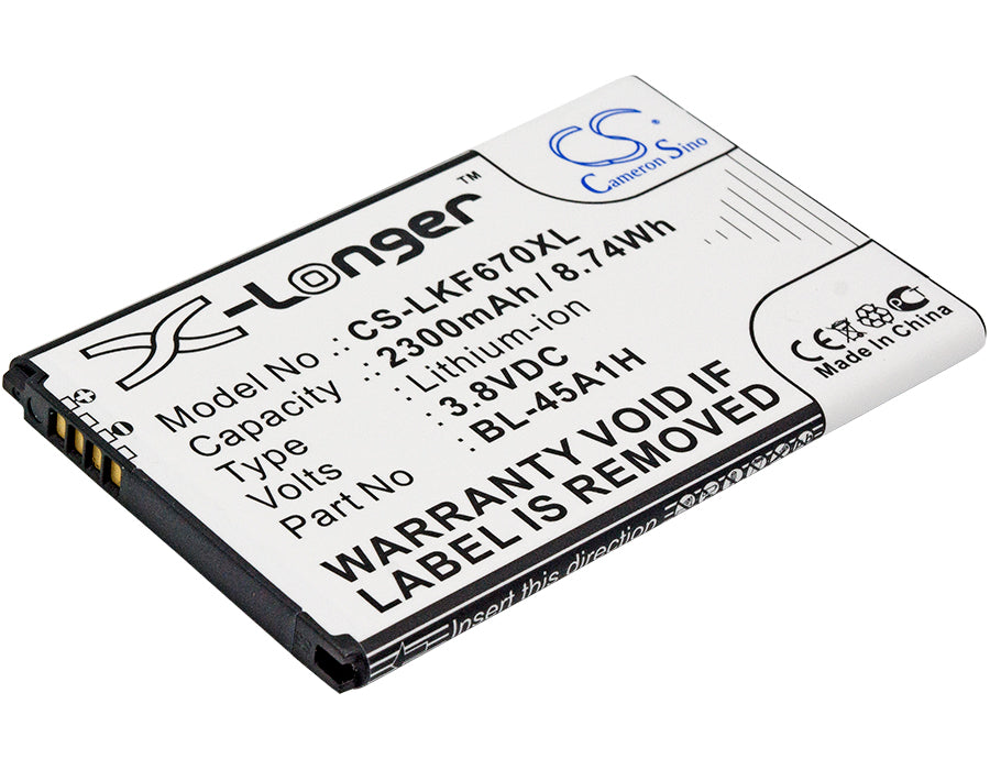 3.8V 2300mAh/8.74Wh Li-ion Mobile/SmartPhone Battery for LG