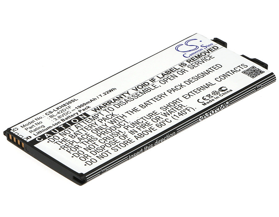 3.8V 1900mAh/7.22Wh Li-ion Mobile/SmartPhone Battery for LG