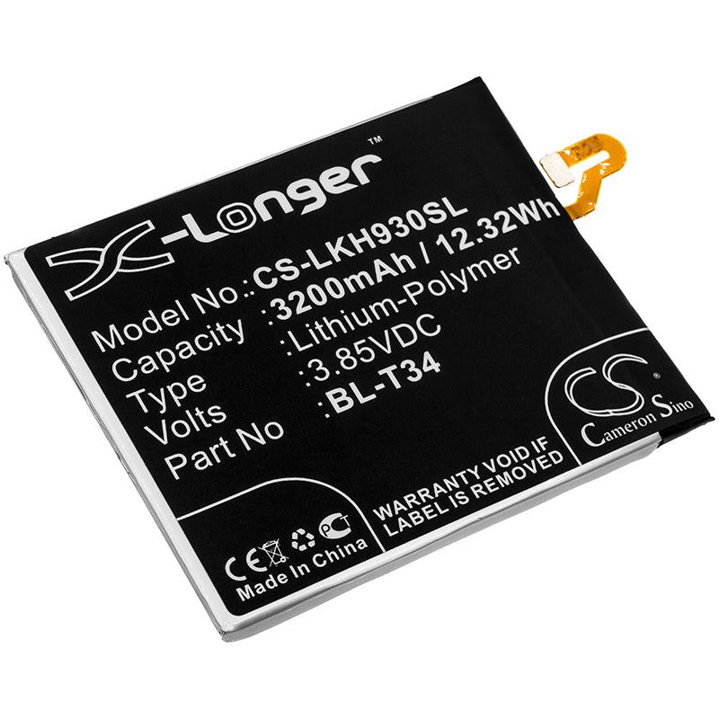 3.85V 3200mAh/12.32Wh Li-Polymer Mobile/SmartPhone Battery for LG