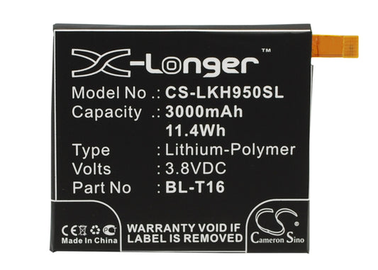 3.8V 3000mAh/11.40Wh Li-Polymer Mobile/SmartPhone Battery for LG
