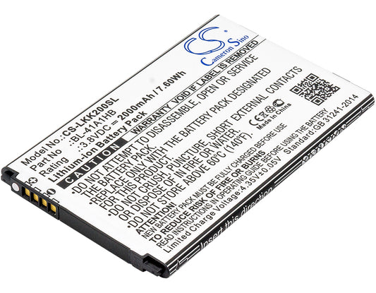 3.8V 2000mAh/7.60Wh Li-ion Mobile/SmartPhone Battery for LG