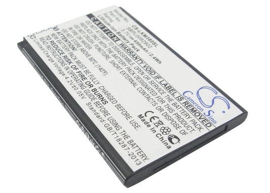 3.7V 650mAh Li-ion Mobile/SmartPhone Battery for LG
