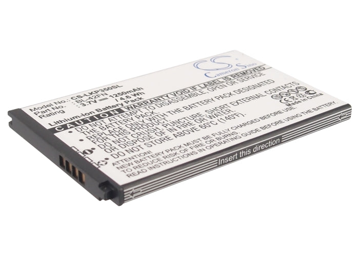 3.7V 1250mAh Li-ion Mobile/SmartPhone Battery for LG