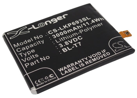 3.8V 3000mAh/11.40Wh Li-Polymer Mobile/SmartPhone Battery for LG