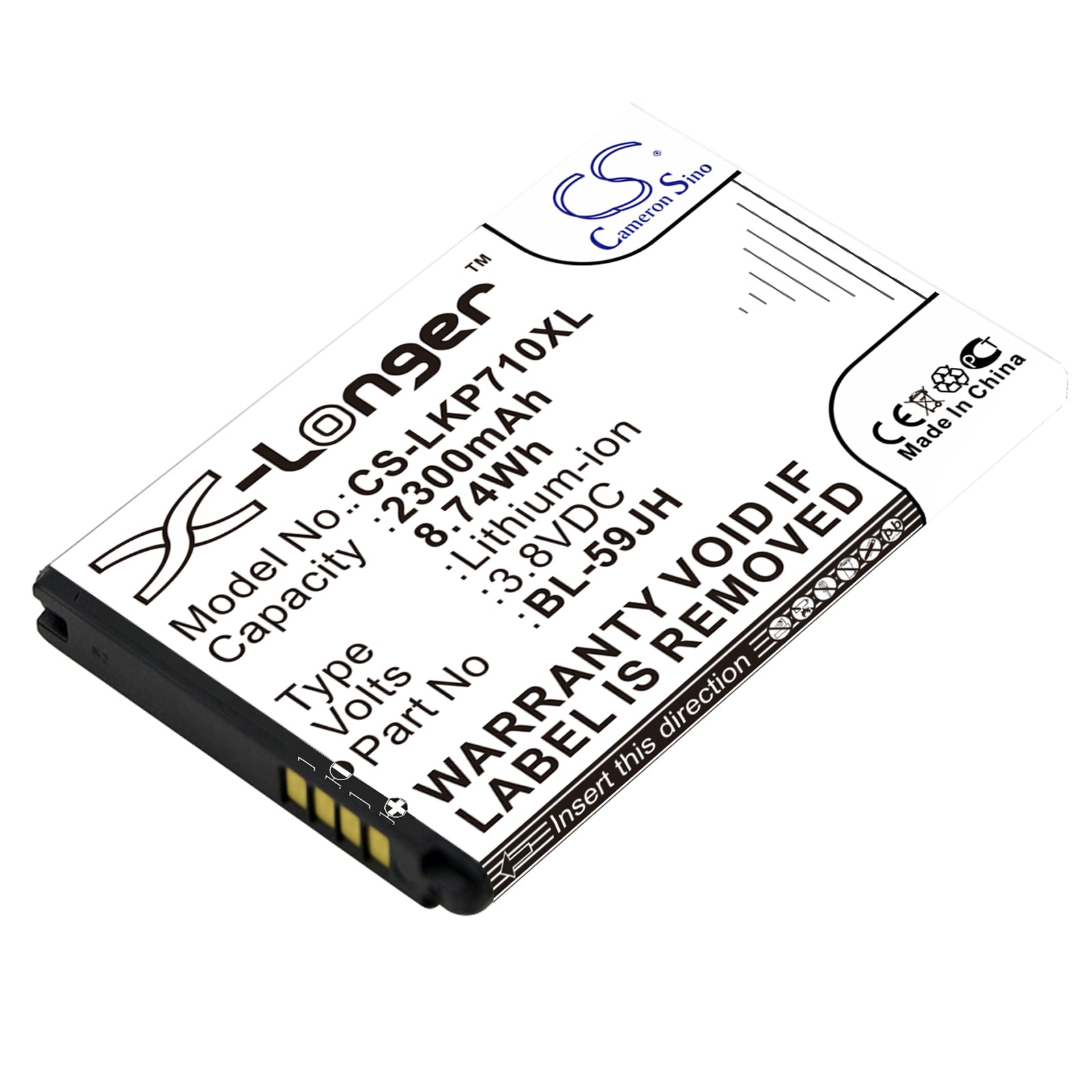 CS-LKP710XL Replacement Battery – Compatible with ENACT, Lucid 2, VS870