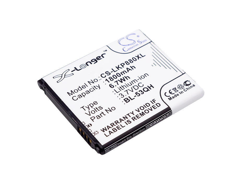 3.7V 1800mAh/6.66Wh Li-ion Mobile/SmartPhone Battery for MetroPCS