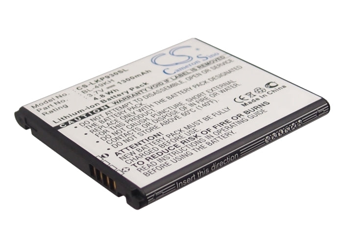 3.7V 1300mAh/4.81Wh Li-ion Mobile/SmartPhone Battery for Verizon