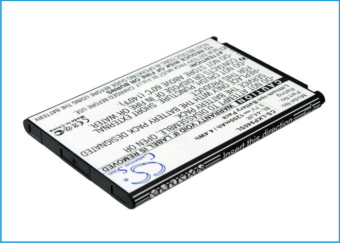 3.7V 1200mAh/4.44Wh Li-ion Mobile/SmartPhone Battery for LG