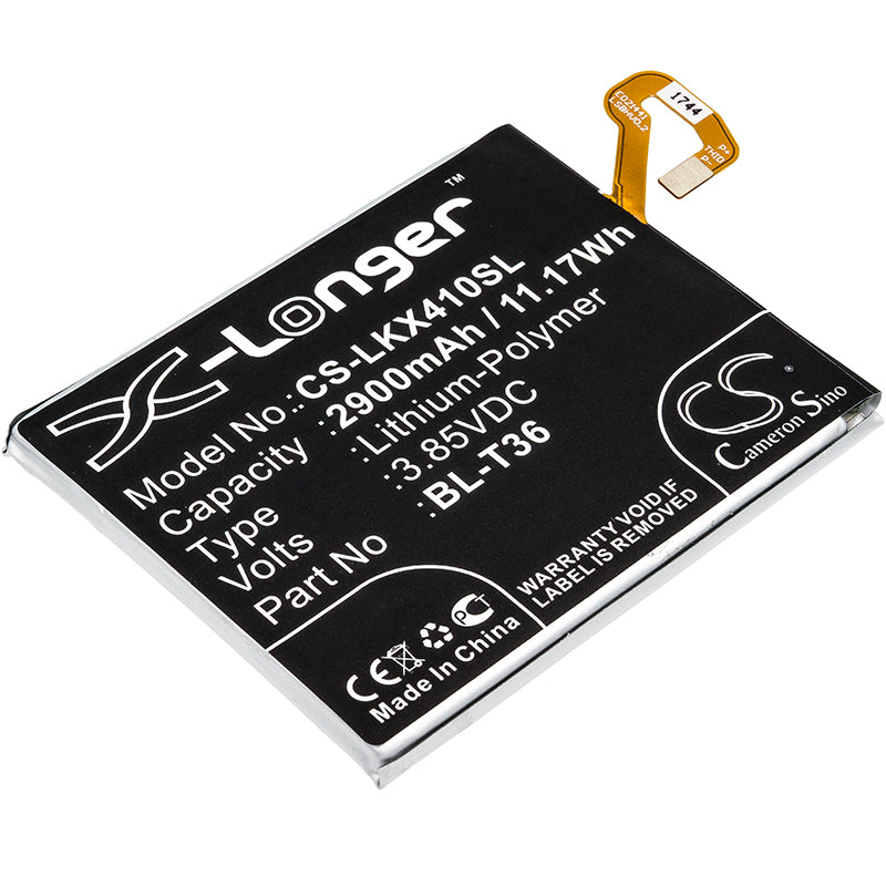 3.85V 2900mAh/11.17Wh Li-Polymer Mobile/SmartPhone Battery for LG