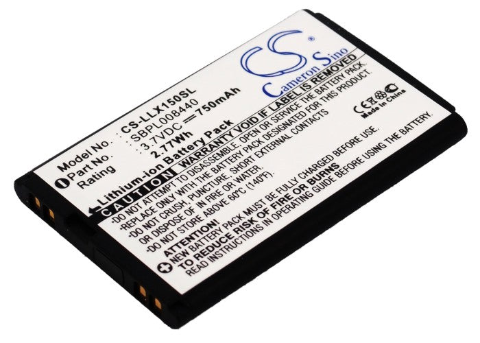 3.7V 750mAh Li-ion Mobile/SmartPhone Battery for LG