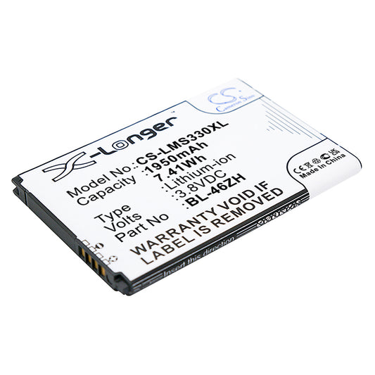 3.8V 2150mAh/8.17Wh Li-ion Mobile/SmartPhone Battery for LG