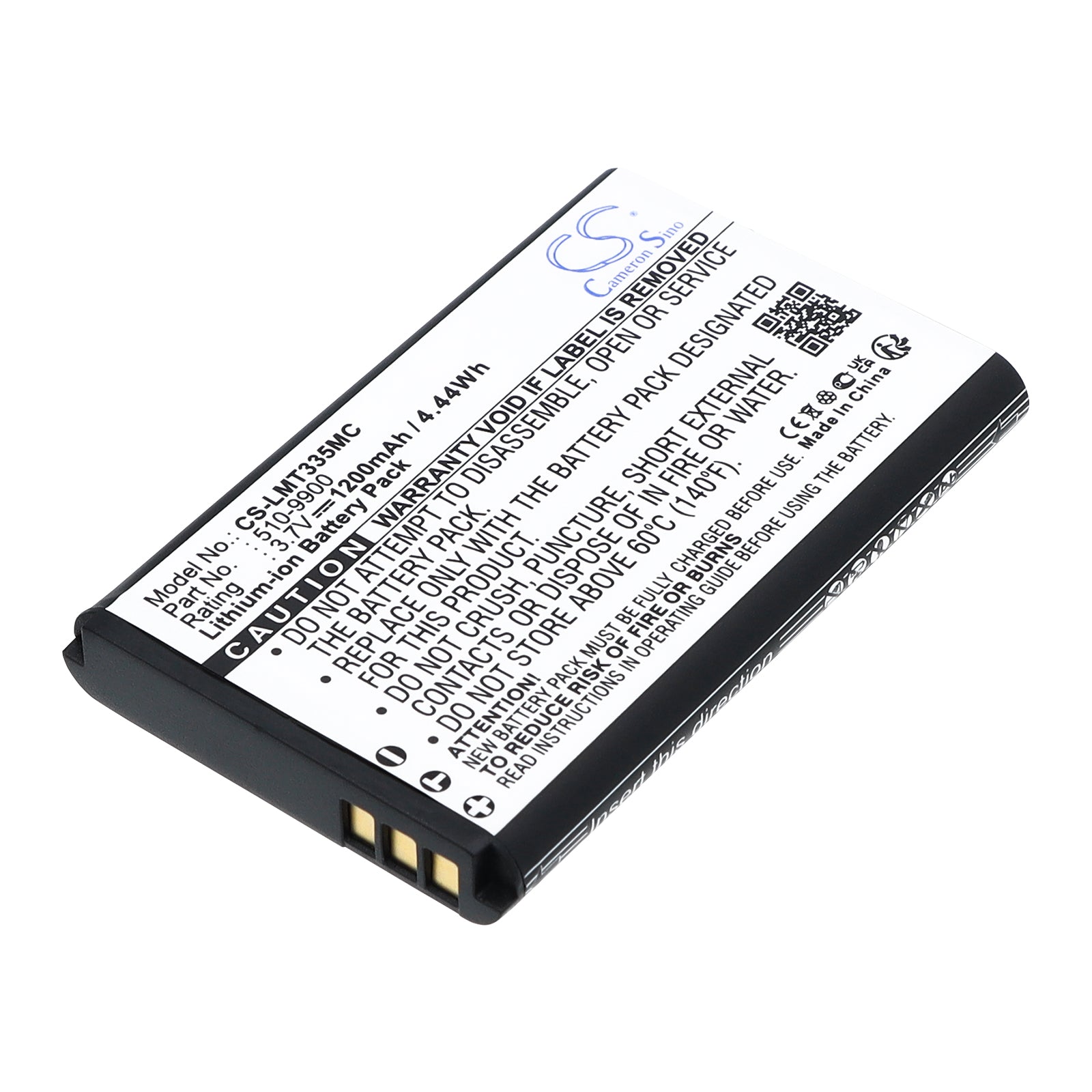 3.7V 1200mAh Li-ion Camera Battery for Liquid Image