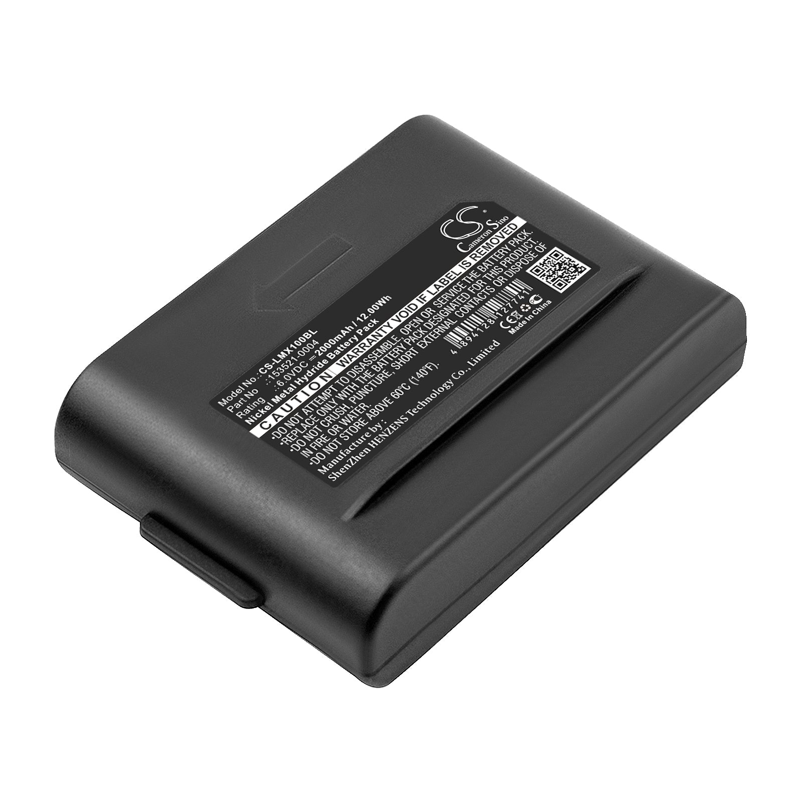 6V 2000mAh/12.00Wh Ni-MH Barcode/Scanner Battery for LXE