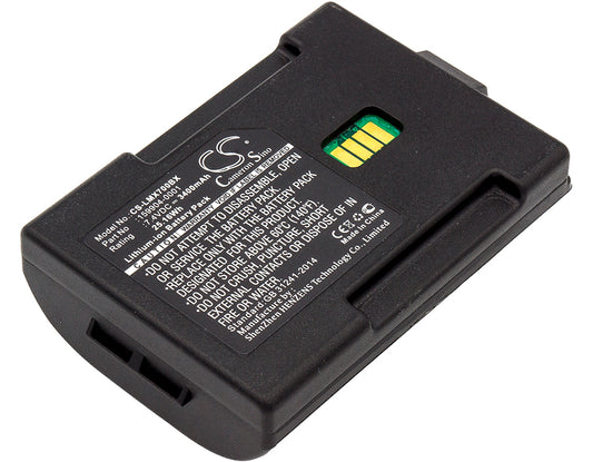 7.4V 3400mAh/25.16Wh Li-ion Barcode/Scanner Battery for LXE