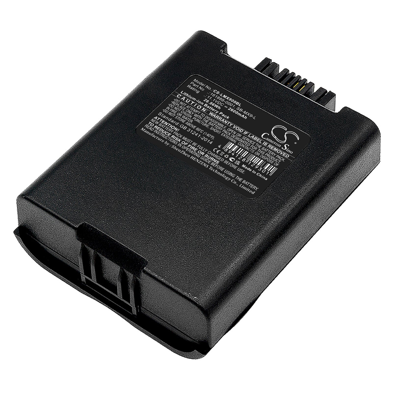 11.1V 2600mAh/28.86Wh Li-ion Barcode/Scanner Battery for LXE