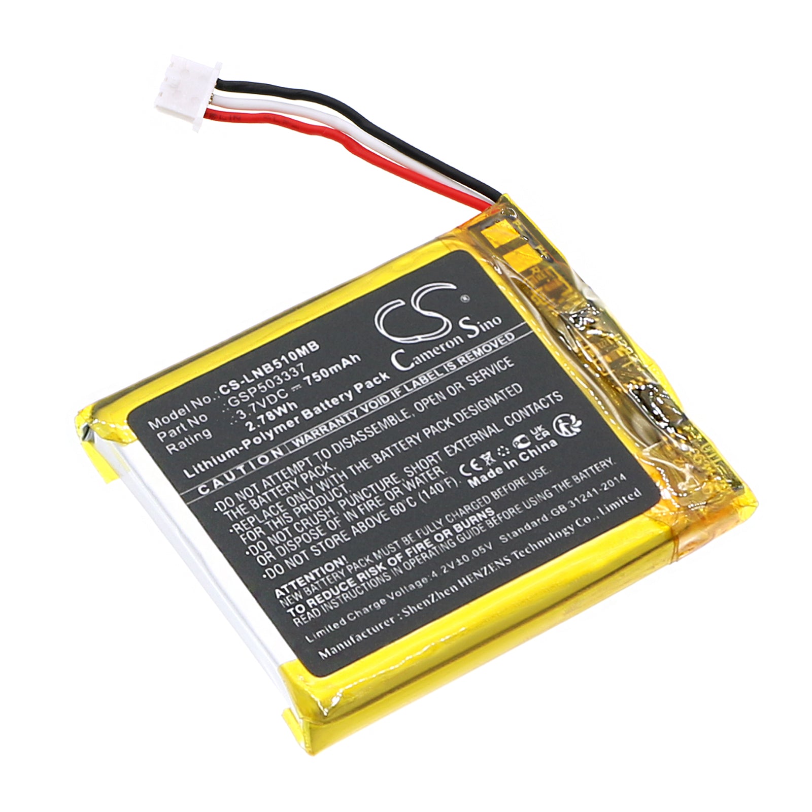 CS-LNB510MB Replacement Battery – Compatible with Babyline 5.1 ( 3 wires version
