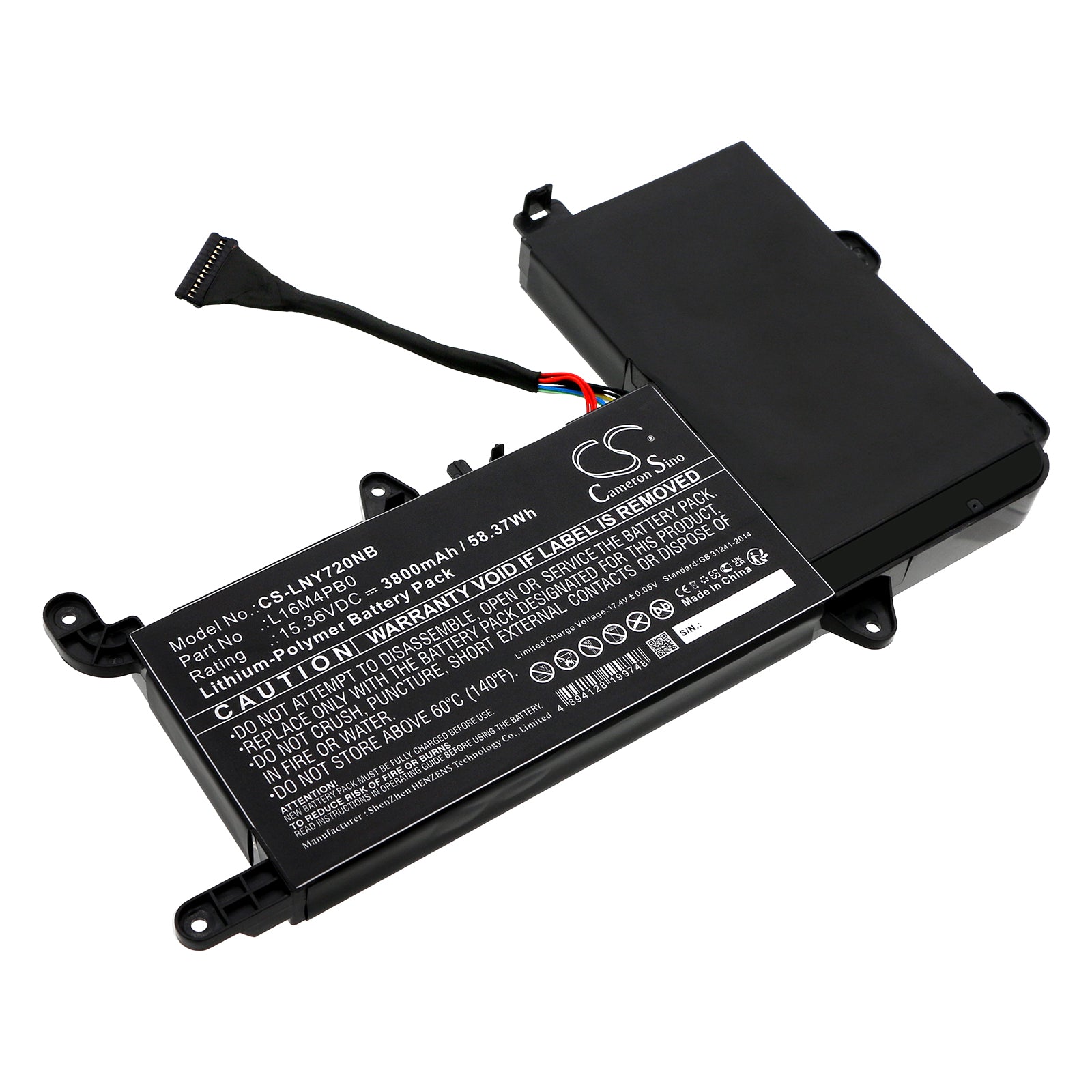 CS-LNY720NB Replacement Battery – Compatible with Legion Y720 15IKB 80VR002EMH, Legion Y720 15IKB 80VR007VAU, Legion Y720 15IKB 80VR00HGAU, Legion Y720-15, Legion Y720-15IKB, Legion Y720-15IKB(80VR/81CQ), Legion Y720-15IKB(80VR0001), Legion Y720-15IKB(80VR002WGE), Legion Y720-15IKB(80VR002XGE), Legion Y720-15IKB(80VR002YGE), Legion Y720-15IKB(80VR0074), Legion Y720-15IKB(80VR0074GE), Legion Y720-15IKB(80VR00A4GE), Legion Y720-15IKB(80VR00A5), Legion Y720-15IKB(80VR00A6GE), Legion