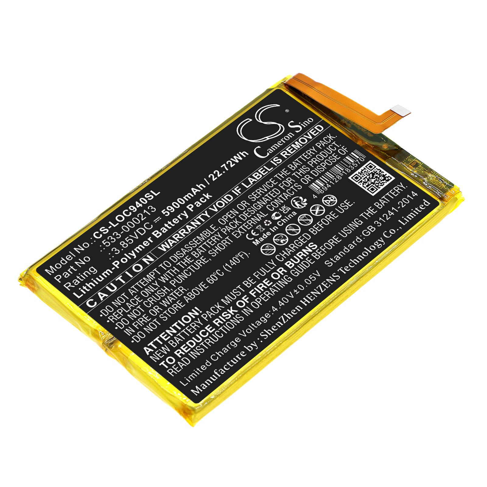 CS-LOC940SL Replacement Battery – Compatible with 940-000198, G Cloud, GR0006