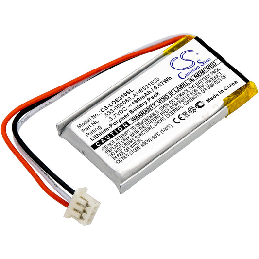 3.7V 220mAh/0.81Wh Li-Polymer Wireless Headset Battery for Logitech