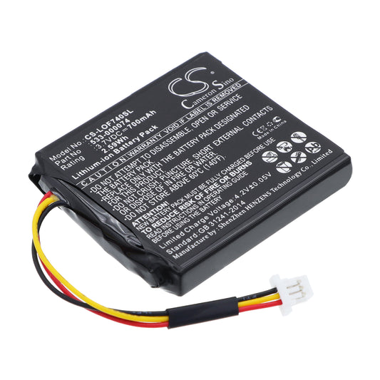 3.7V 700mAh/2.59Wh Li-ion Wireless Headset Battery for Logitech