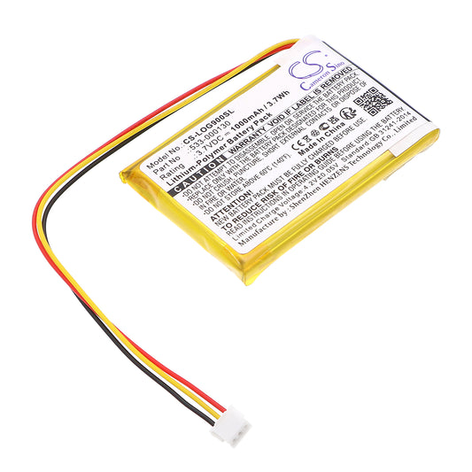 3.7V 1000mAh/3.70Wh Li-Polymer Wireless Mouse Battery for Logitech