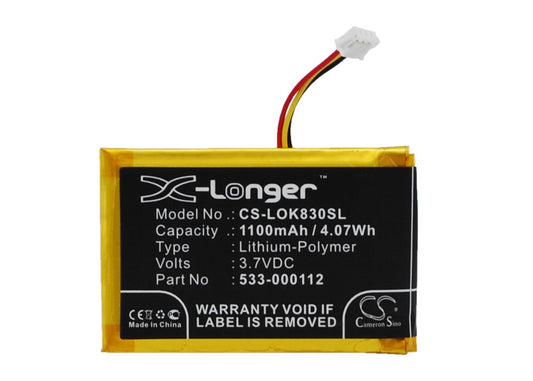 3.7V 1100mAh/4.07Wh Li-Polymer Keyboard Battery for Logitech