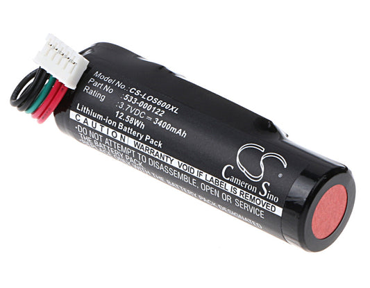 3.7V 3400mAh/12.58Wh Li-ion Speaker Battery for Logitech