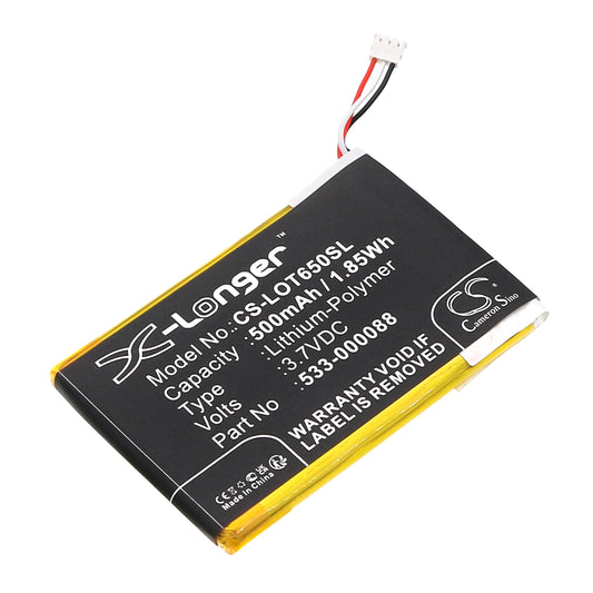 3.7V 500mAh/1.85Wh Li-Polymer Remote Control Battery for Logitech