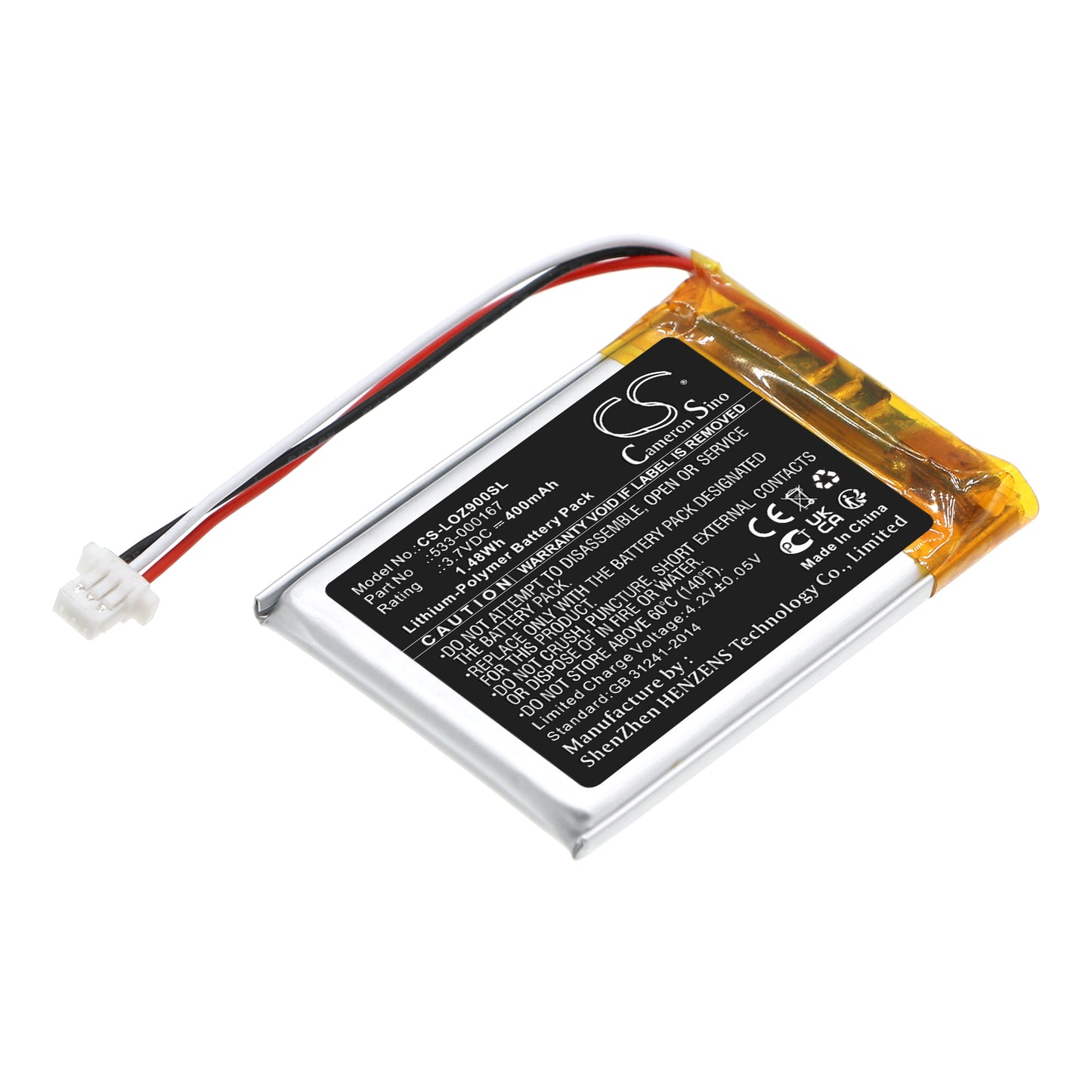 CS-LOZ900SL Replacement Battery – Compatible with Zone 900, Zone