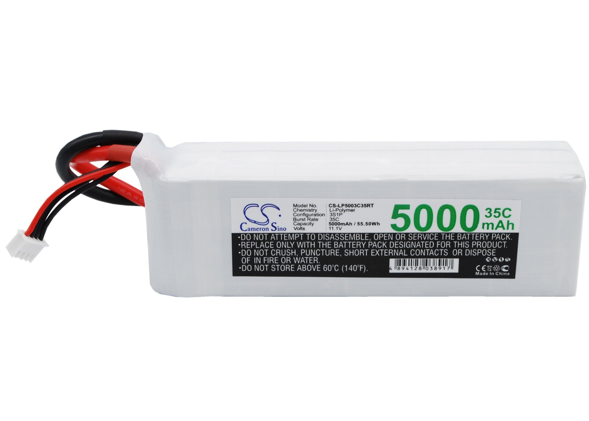 11.1V 5000mAh Li-Polymer RC Hobby Battery for RC