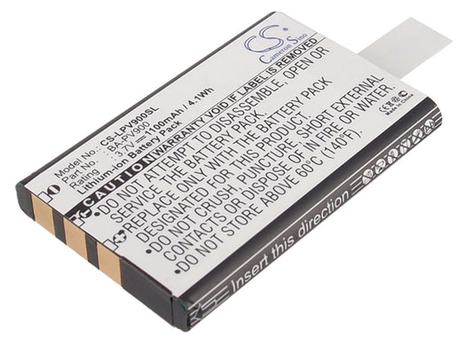 3.7V 1100mAh Li-ion Recorder Battery for Lawmate