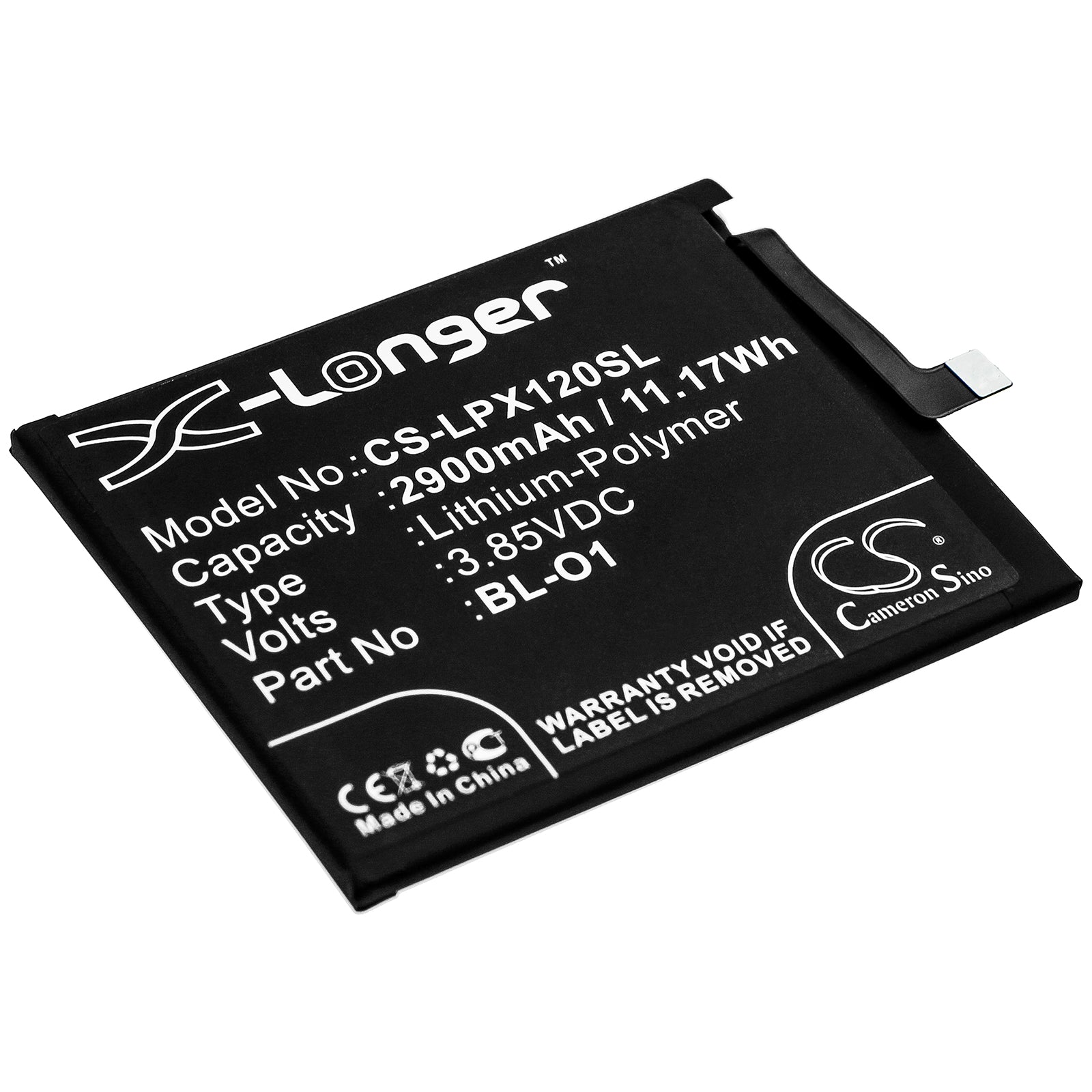 CS-LPX120SL Replacement Battery – Compatible with K20 2019, K8 Plus, K8+, LMX120BMW, X120 Nova, X120EMW, X120HM