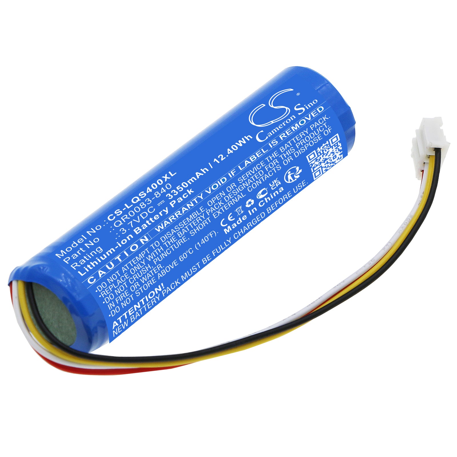 CS-LQS400XL Replacement Battery – Compatible with IQ Panel 4, IQ Panel 4 PowerG, IQP4001, IQP4002, IQP4002BLK, IQP4003, IQP4003BLK, IQP4004, IQP4004BLK, IQP4005, IQP4005BLK, IQP4006, IQP4006BLK