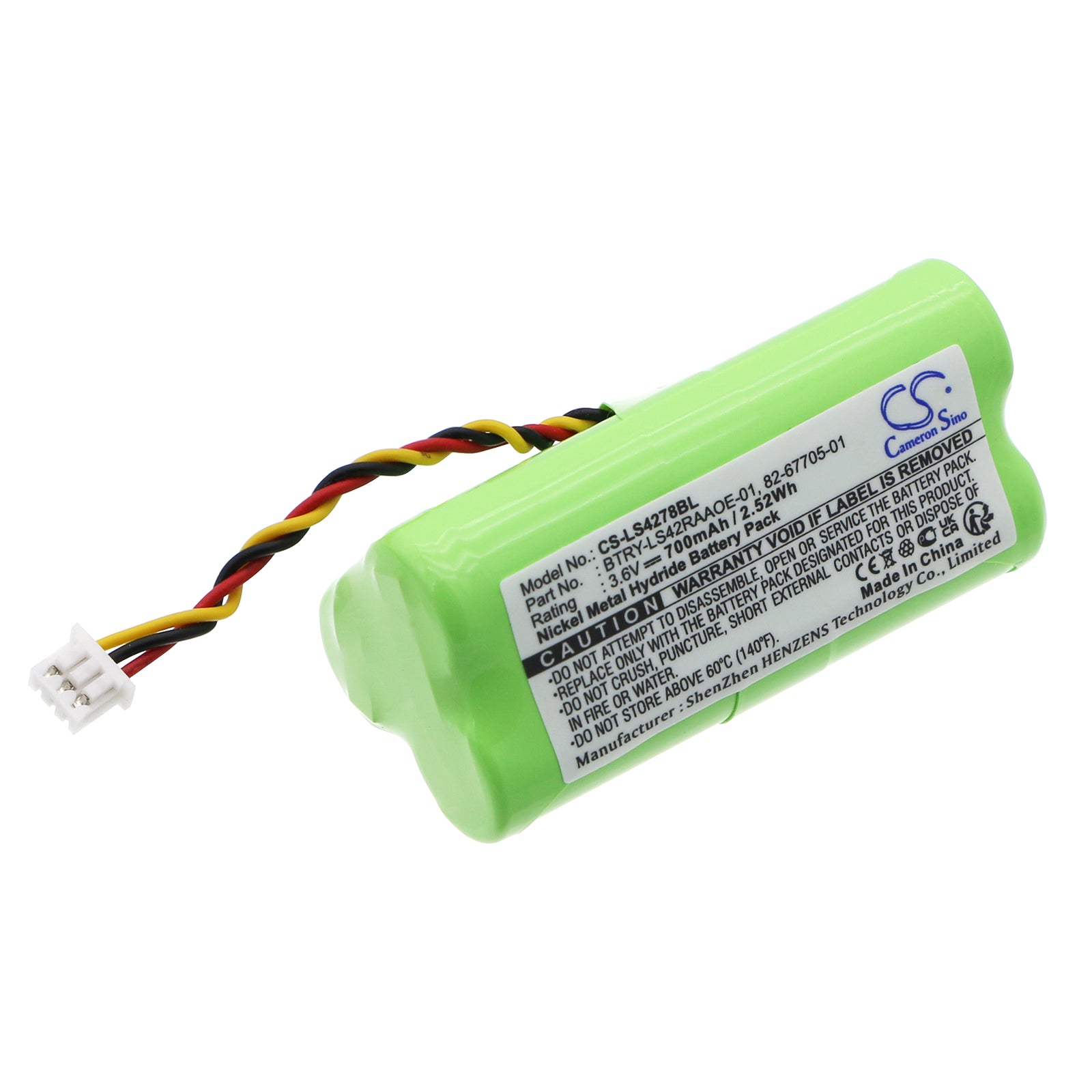 3.6V 700mAh/2.52Wh Ni-MH Barcode/Scanner Battery for Symbol
