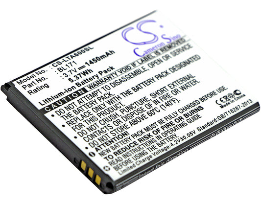 3.7V 1450mAh/5.37Wh Li-ion Mobile/SmartPhone Battery for Lenovo