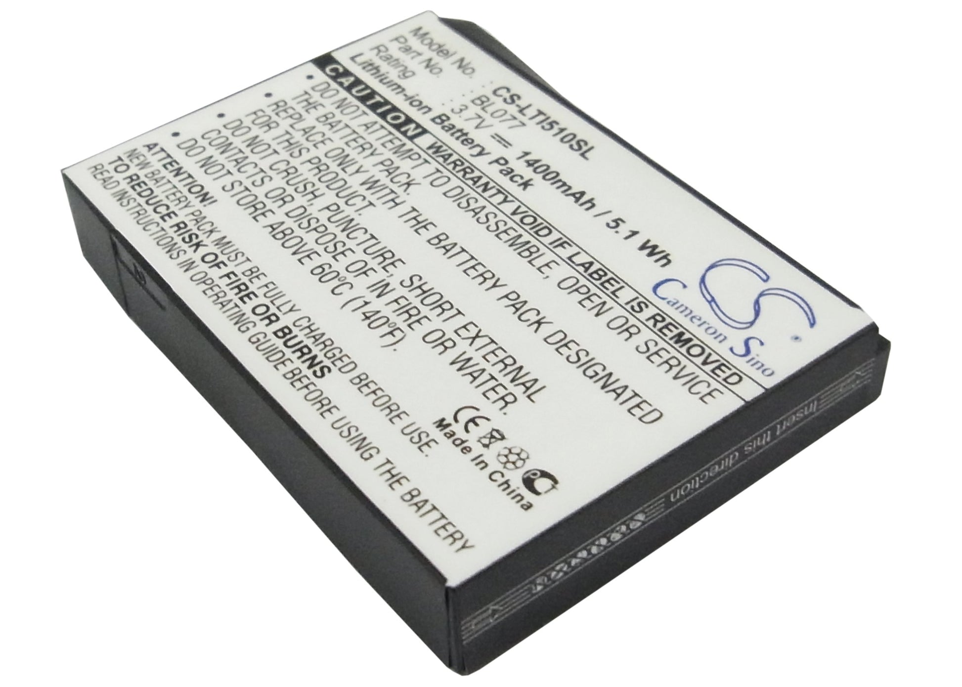 3.7V 1400mAh Li-ion Mobile/SmartPhone Battery for Lenovo