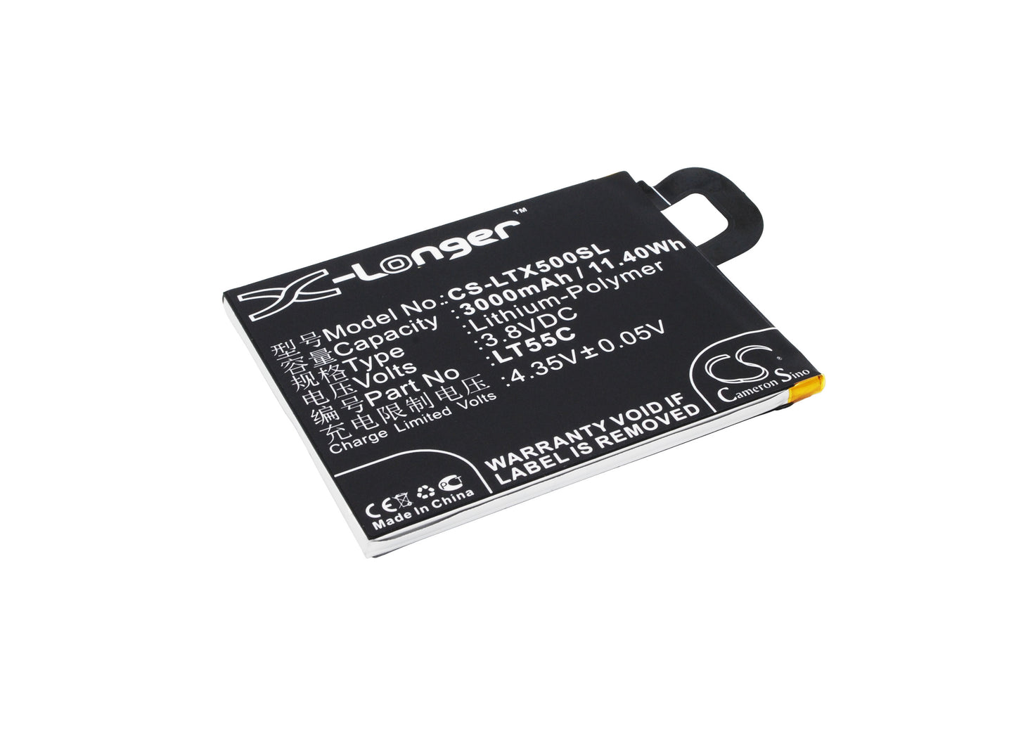 3.8V 3000mAh/11.40Wh Li-Polymer Mobile/SmartPhone Battery for LeTV
