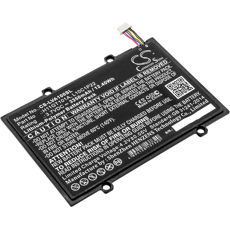 3.7V 3350mAh/12.40Wh Li-Polymer Tablet Battery for Lenovo