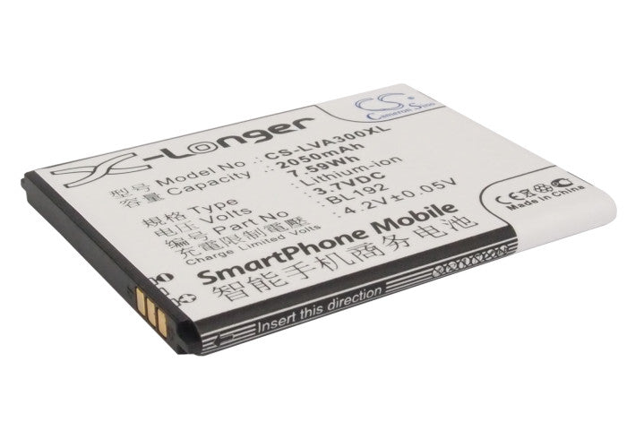 3.7V 2050mAh/7.59Wh Li-ion Mobile/SmartPhone Battery for Lenovo
