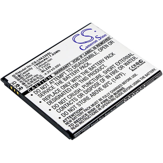 3.7V 1900mAh/7.03Wh Li-ion Mobile/SmartPhone Battery for Lenovo