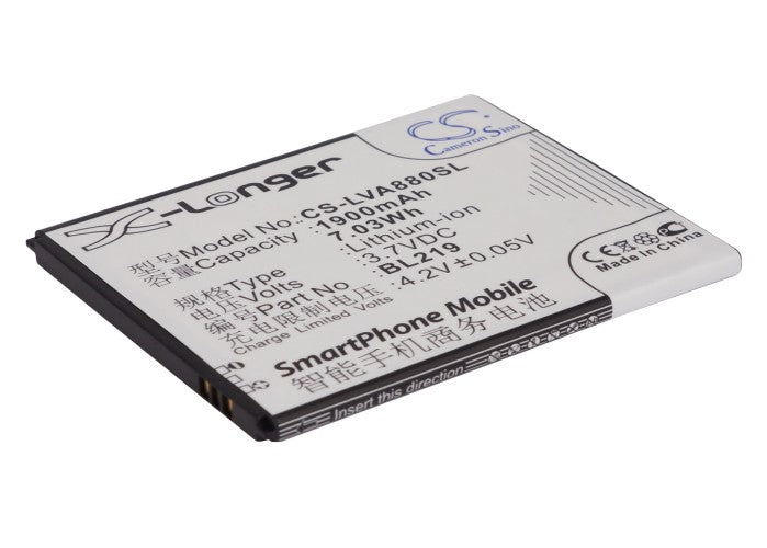 3.7V 1900mAh/7.03Wh Li-ion Mobile/SmartPhone Battery for Lenovo
