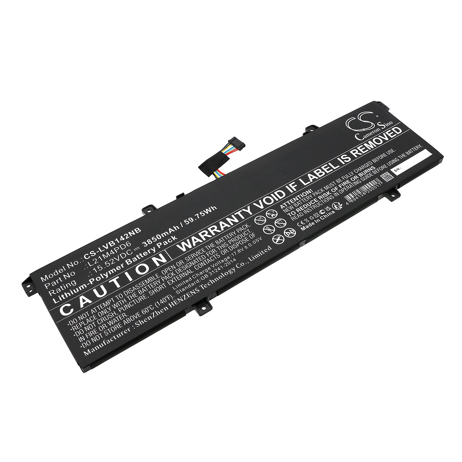 CS-LVB142NB Replacement Battery – Compatible with ThinkBook 14 G4 ARA 21D00003KR, ThinkBook 14 G4 ARA 21D0000JVN, ThinkBook 14 G4 ARA 21D0000LVN, ThinkBook 14 G4 ARA 21D0000THH, ThinkBook 14 G4 ARA 21D00011SB, ThinkBook 14 G4 ARA 21D00013TA, ThinkBook 14 G4 ARA 21D0001AHH, ThinkBook 14 G4 ARA 21D0001HTA, ThinkBook 14 G4 ARA 21D0001QVN, ThinkBook 14 G4 IAP 21CX000DCY, ThinkBook 14 G4 IAP 21CX000DGE, ThinkBook 14 G4 IAP 21CX000DMB, ThinkBook 14 G4 IAP 21CX000DPG, ThinkBook 14 G4 IAP 21CX000DSP,
