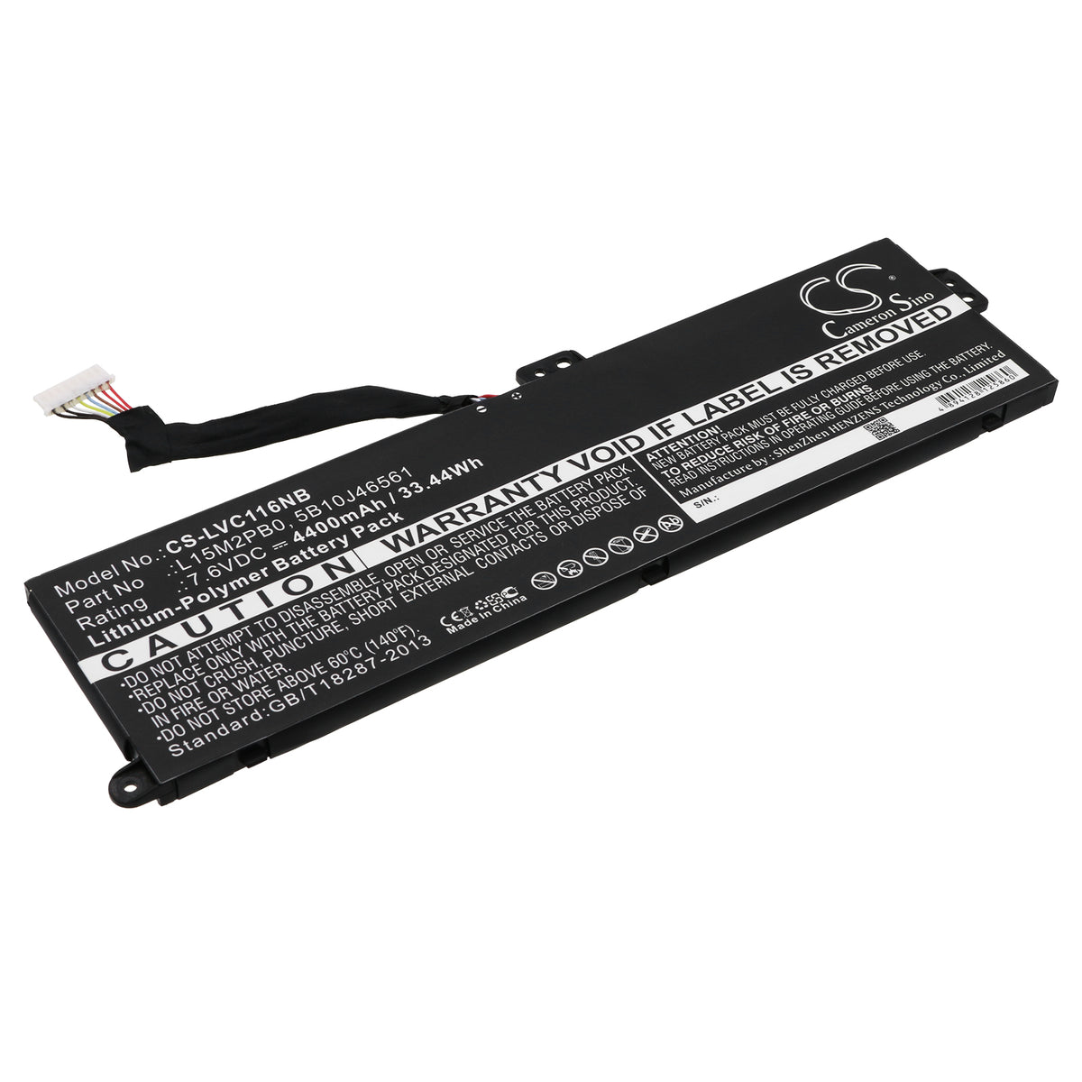 7.6V 4400mAh/33.44Wh Li-Polymer Notebook/Laptop Battery for Lenovo