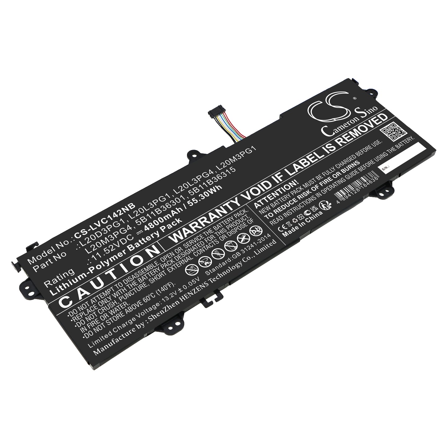 CS-LVC142NB Replacement Battery – Compatible with 14e Chromebook Gen 2 82M1000FU, 14e Chromebook Gen 2 82M1000MA, 14e Chromebook Gen 2 82M1000MB, 14e Chromebook Gen 2 82M1000MM, 14e Chromebook Gen 2 82M1000MS, 14e Chromebook Gen 2 82M1000MS, 14e Chromebook Gen 2 82M1000NA, 14e Chromebook Gen 2 82M1000NE, 14e Chromebook Gen 2 82M1000NI, 14e Chromebook Gen 2 82M1000NM, 14e Chromebook Gen 2 82M1000NS, 14e Chromebook Gen 2 82M1000NS, 14e Chromebook Gen 2 82M1000PA, 14e Chromebook Gen 2 82M1000PB,