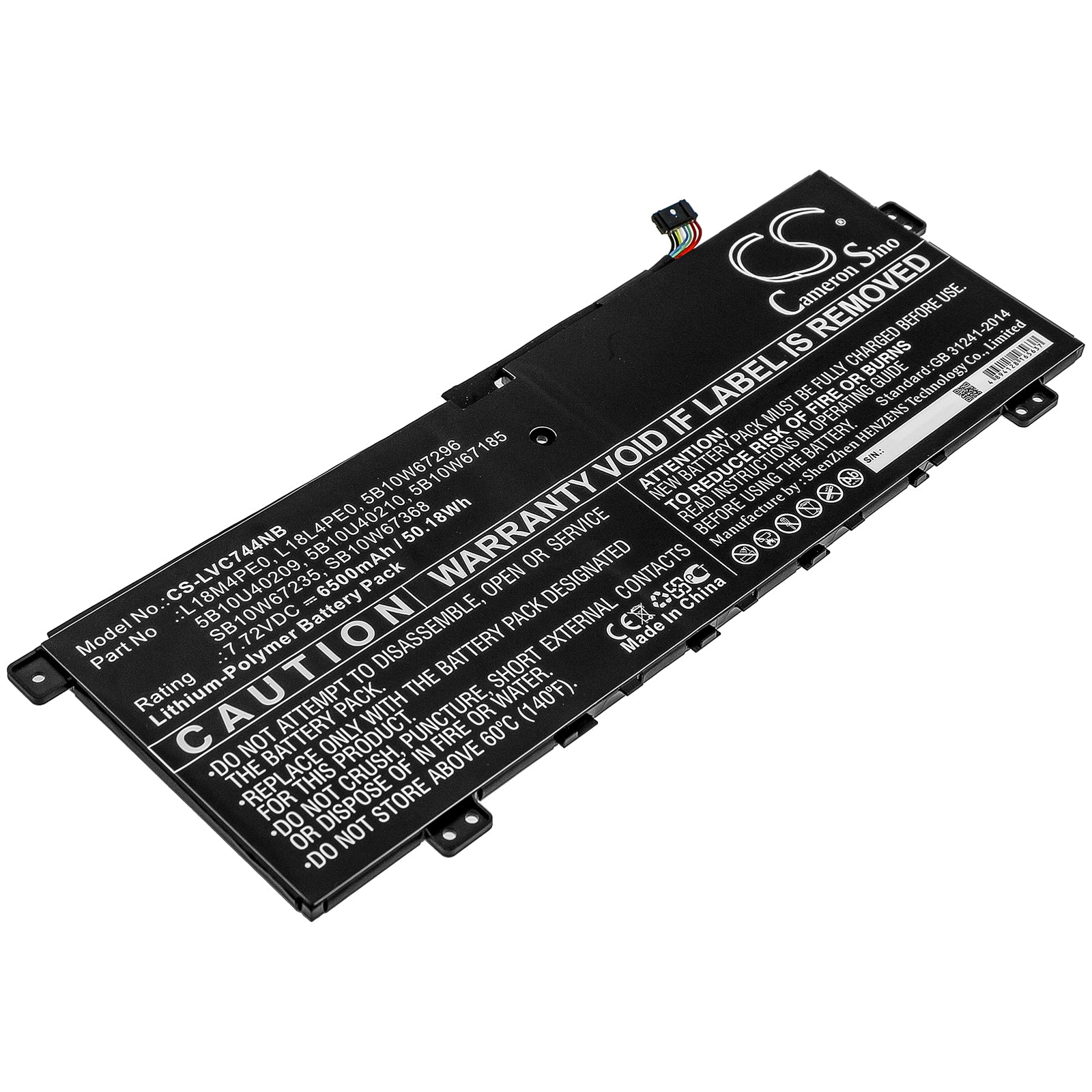 CS-LVC744NB Replacement Battery – Compatible with Yoga C740 14, Yoga C740-14IML