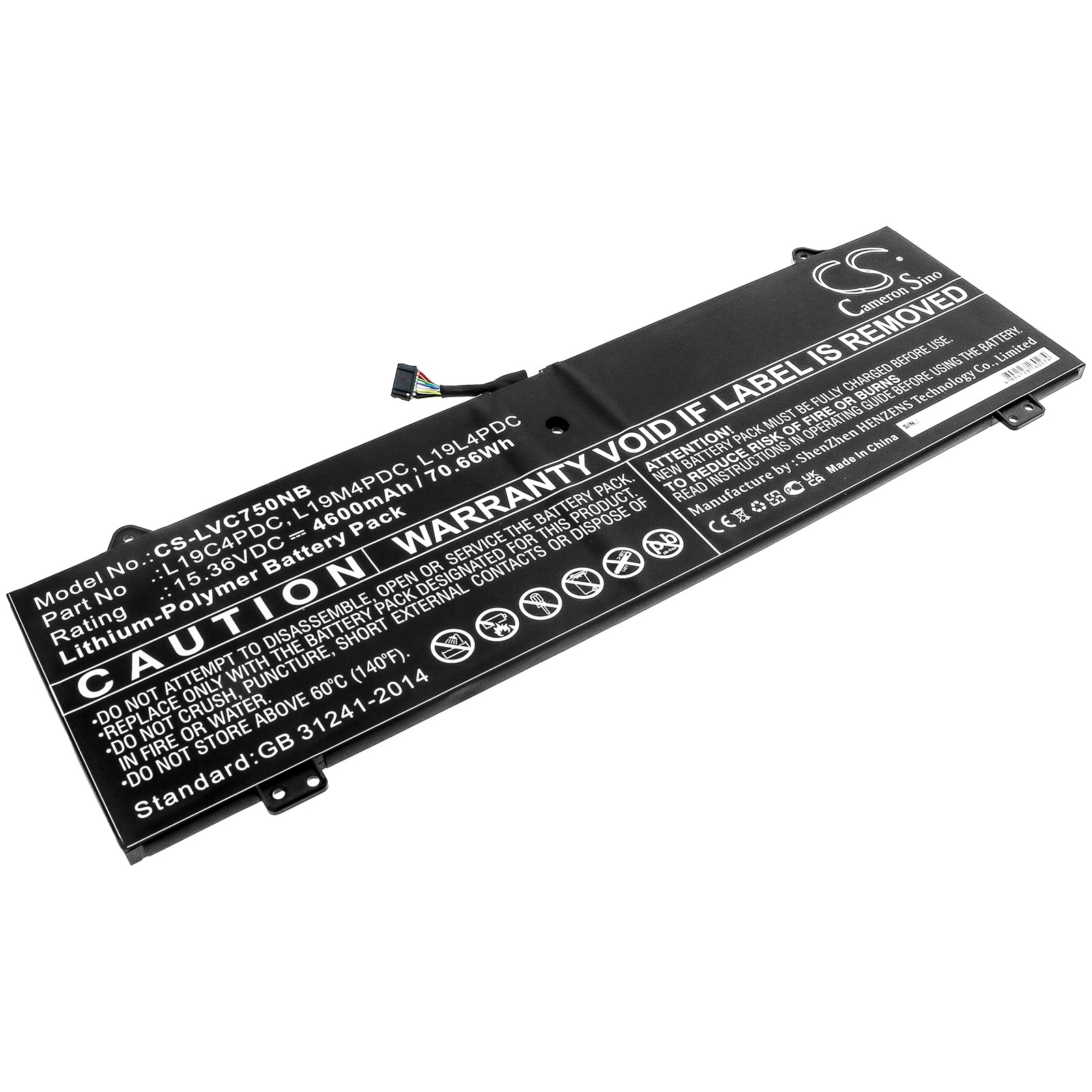CS-LVC750NB Replacement Battery – Compatible with Yoga 14C 2021, Yoga 14C ITL 2021, Yoga 7 14, Yoga 7 14 ITL5, Yoga C750 14 ITL