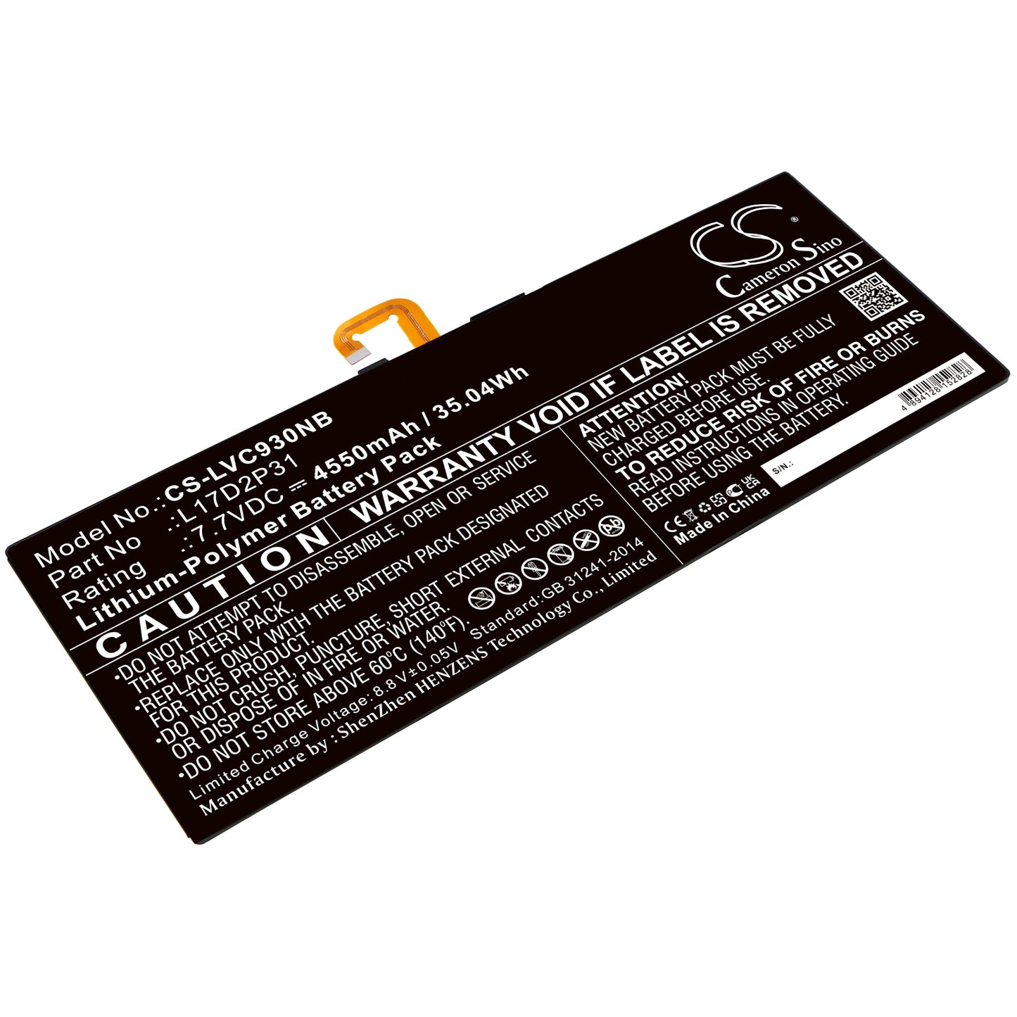 CS-LVC930NB Replacement Battery – Compatible with YB-J912F, YB-J912L, Yoga Book C930