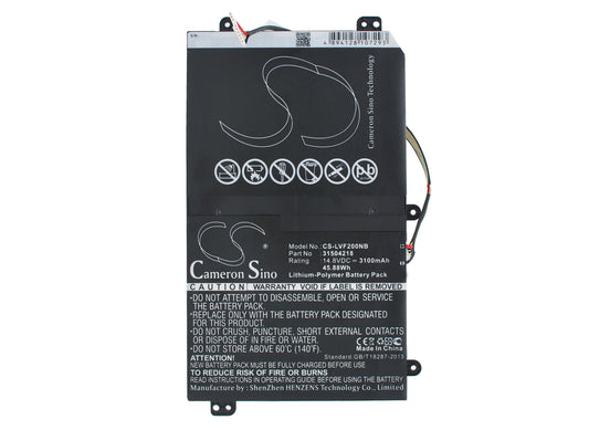 14.8V 3100mAh/45.88Wh Li-Polymer Notebook/Laptop Battery for Lenovo