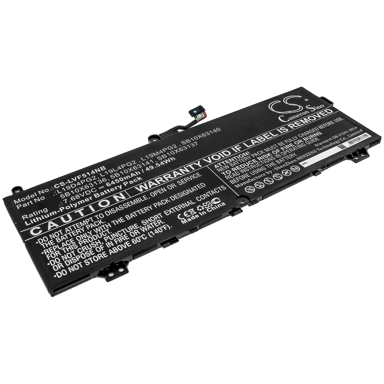 CS-LVF514NB Replacement Battery – Compatible with C13 Yoga Gen 1 Chromebook-20UY, Flex 5 1570, Flex 5 CB-13IML05 82B80006UX, Flex 5 CB-13IML05 82B8000FAU, Flex 5 CB-13IML05 82B8000RAU, Flex 5 CB-13IML05 82B8003FAU, Flex 5-1470, IdeaPad Flex 5 1470, IdeaPad Flex 5 1570
